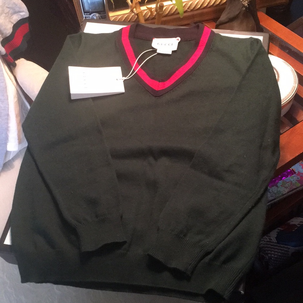 Gucci-Kids Sweater with Web - Size 5